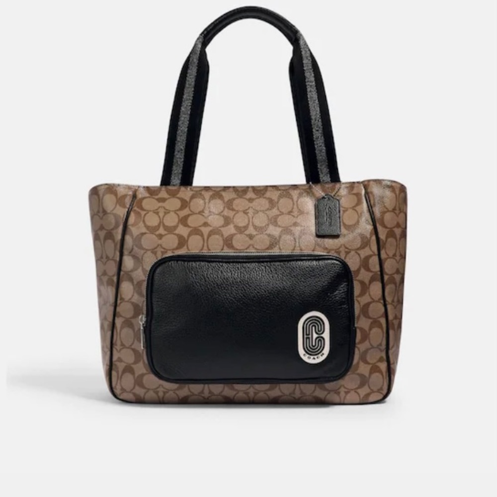 Extra Large High Shine Coach Tote Bag